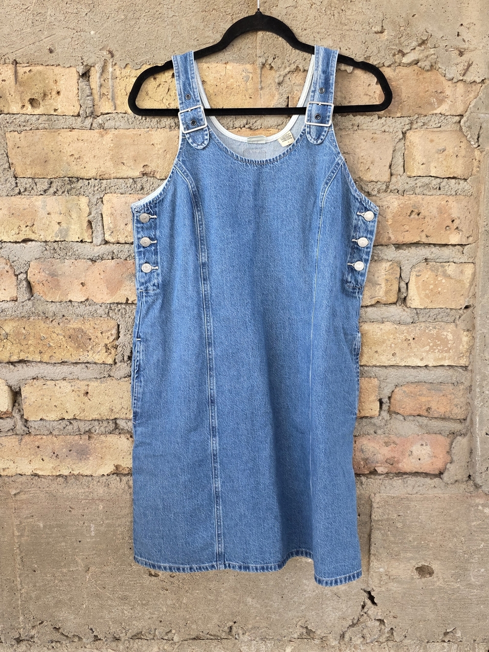 NWT Levi’s Aly Denim Jumper Dress - Medium Wash Relaxed Fit - Size M